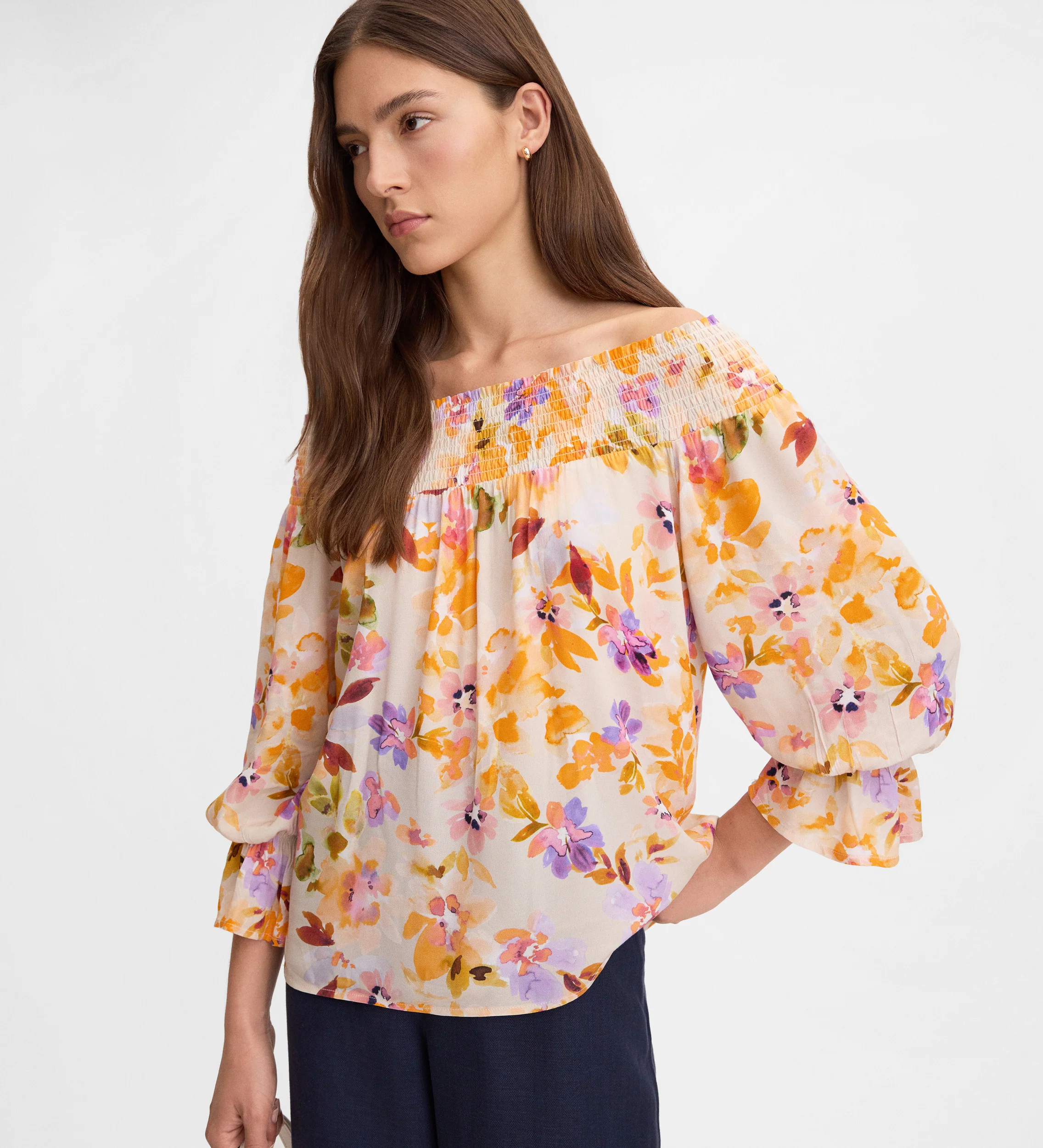 Blusa fluida estampada - Image 4