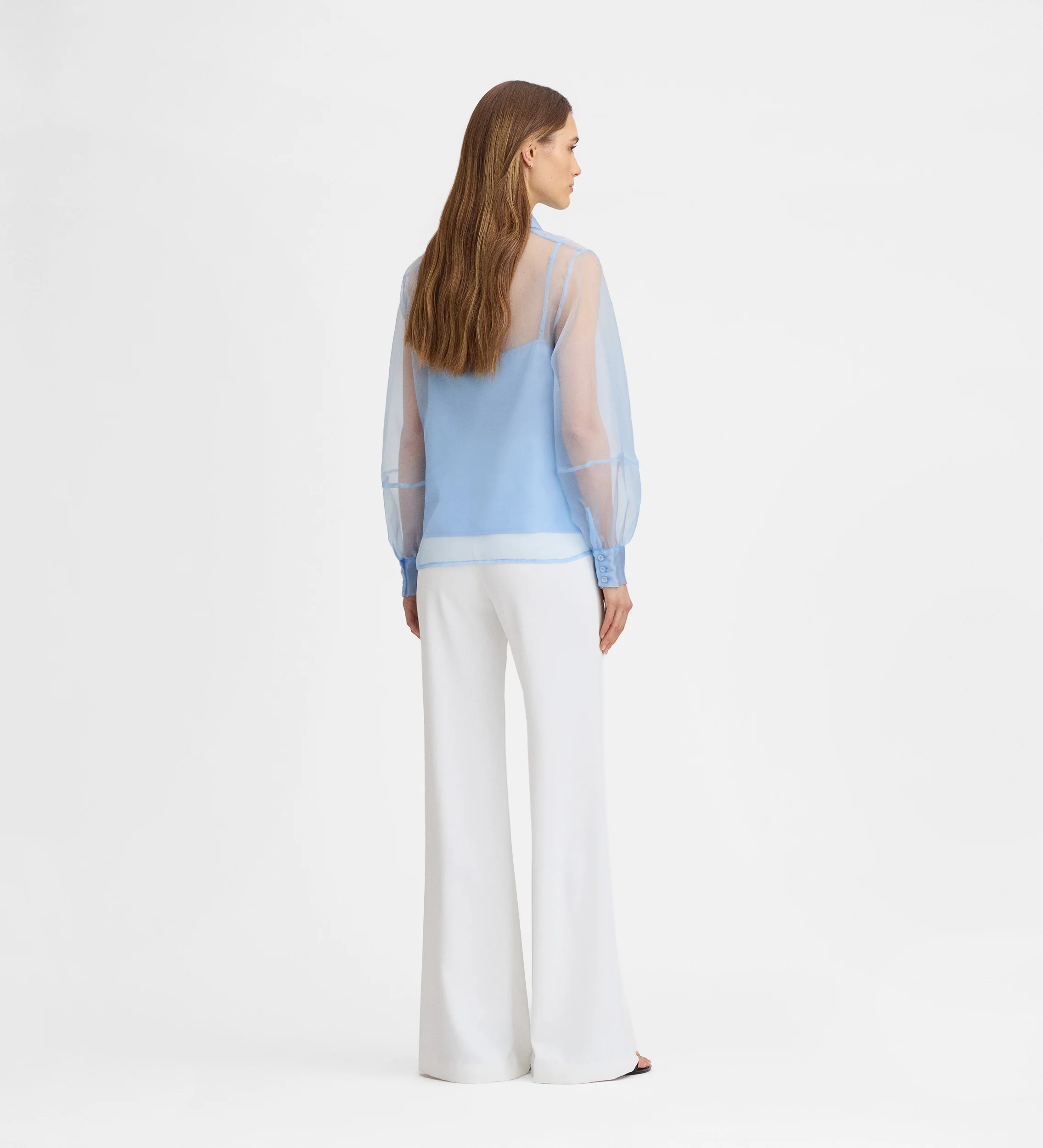 Blusa organza manga larga - Image 5