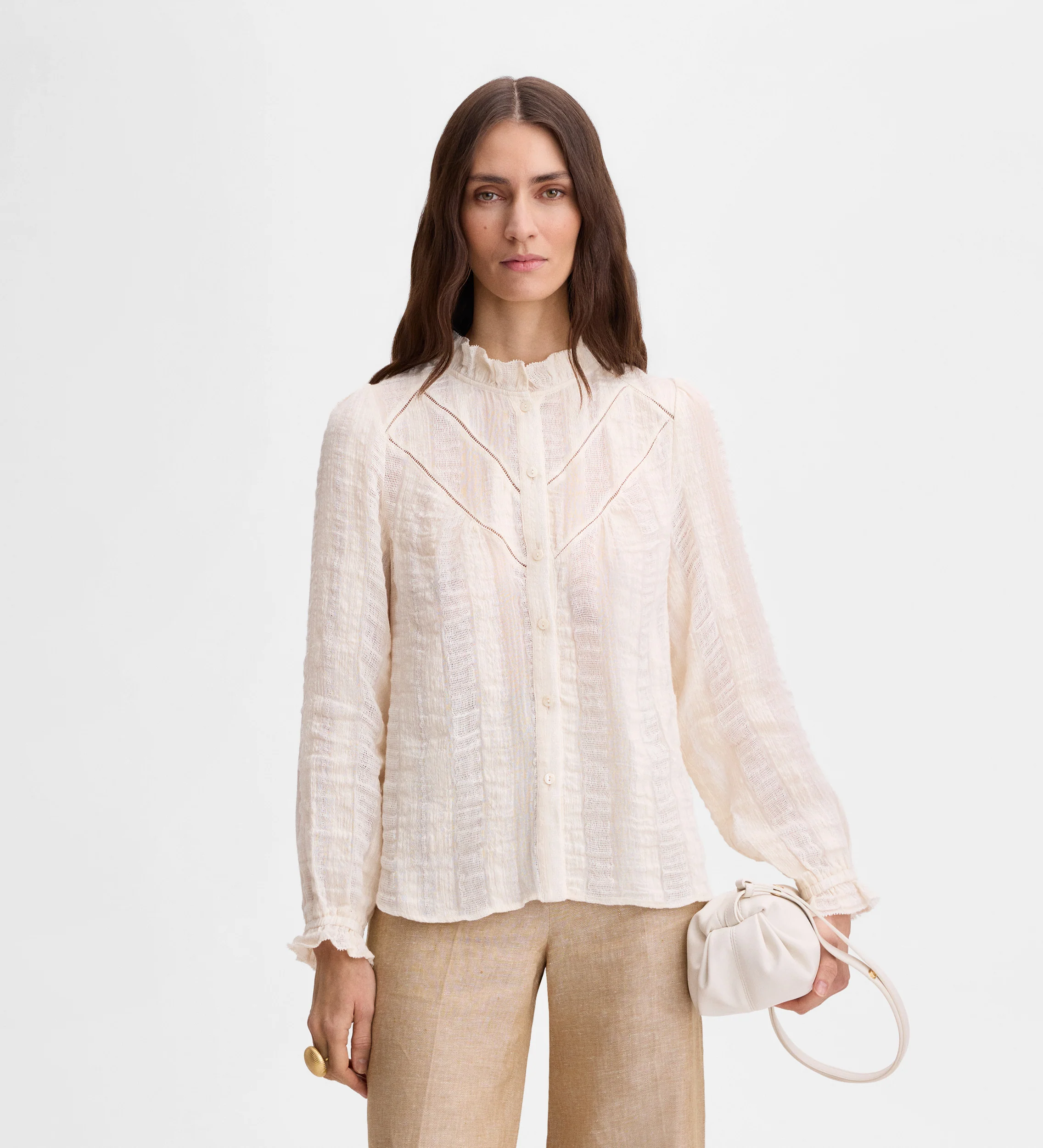 Blusa romántica textura - Image 3