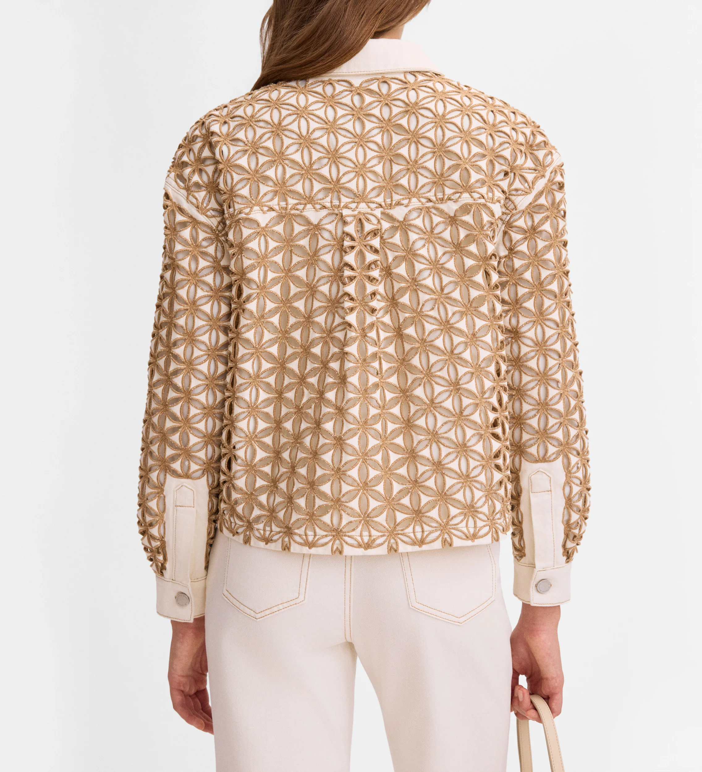 Chaqueta tejana bordado inglés - Image 5