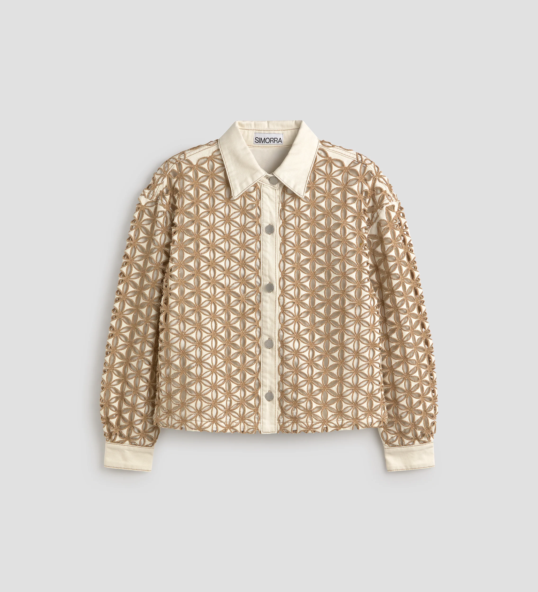 Chaqueta tejana bordado inglés - Image 7