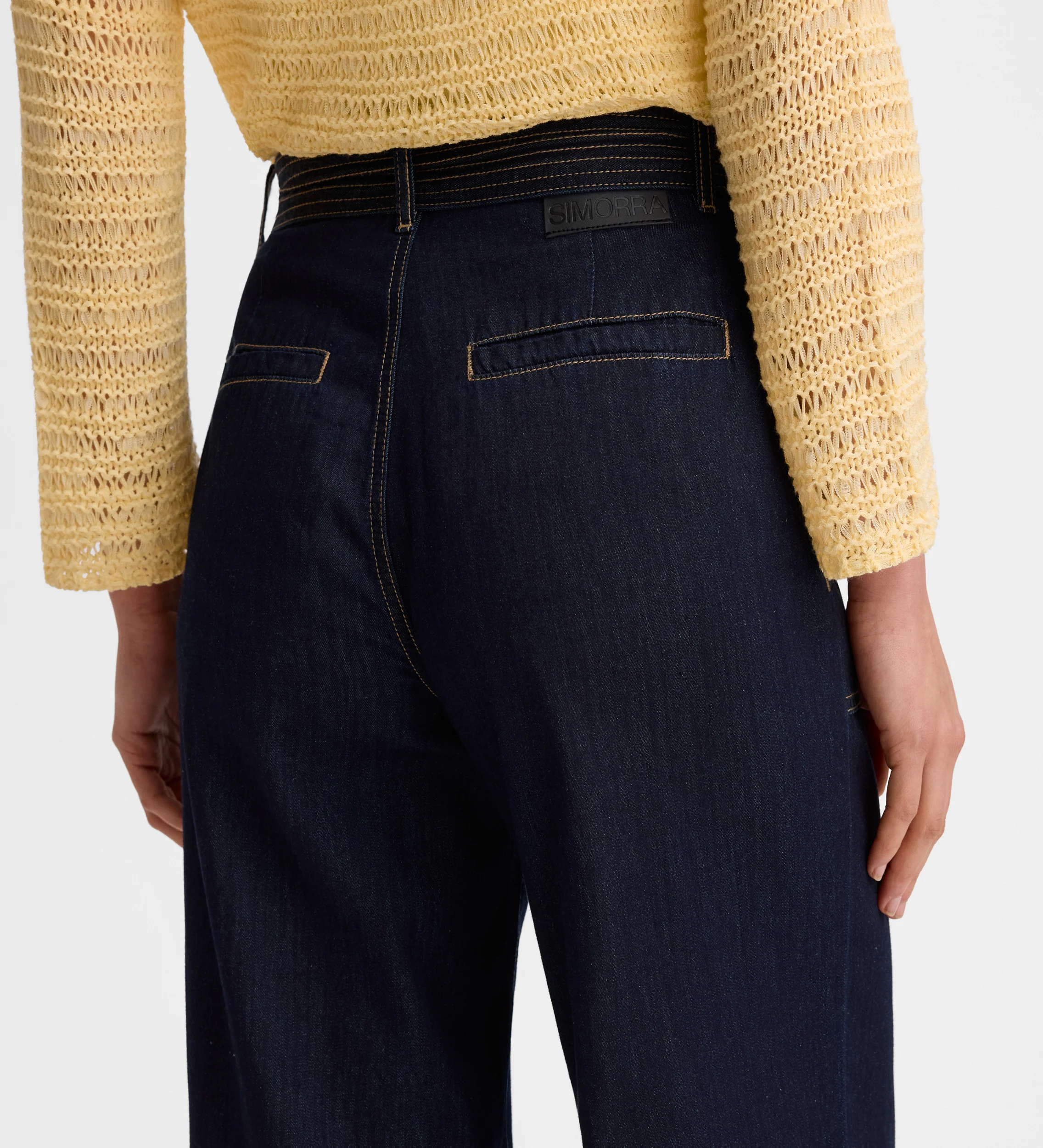 Pantalón denim pespuntes - Image 5