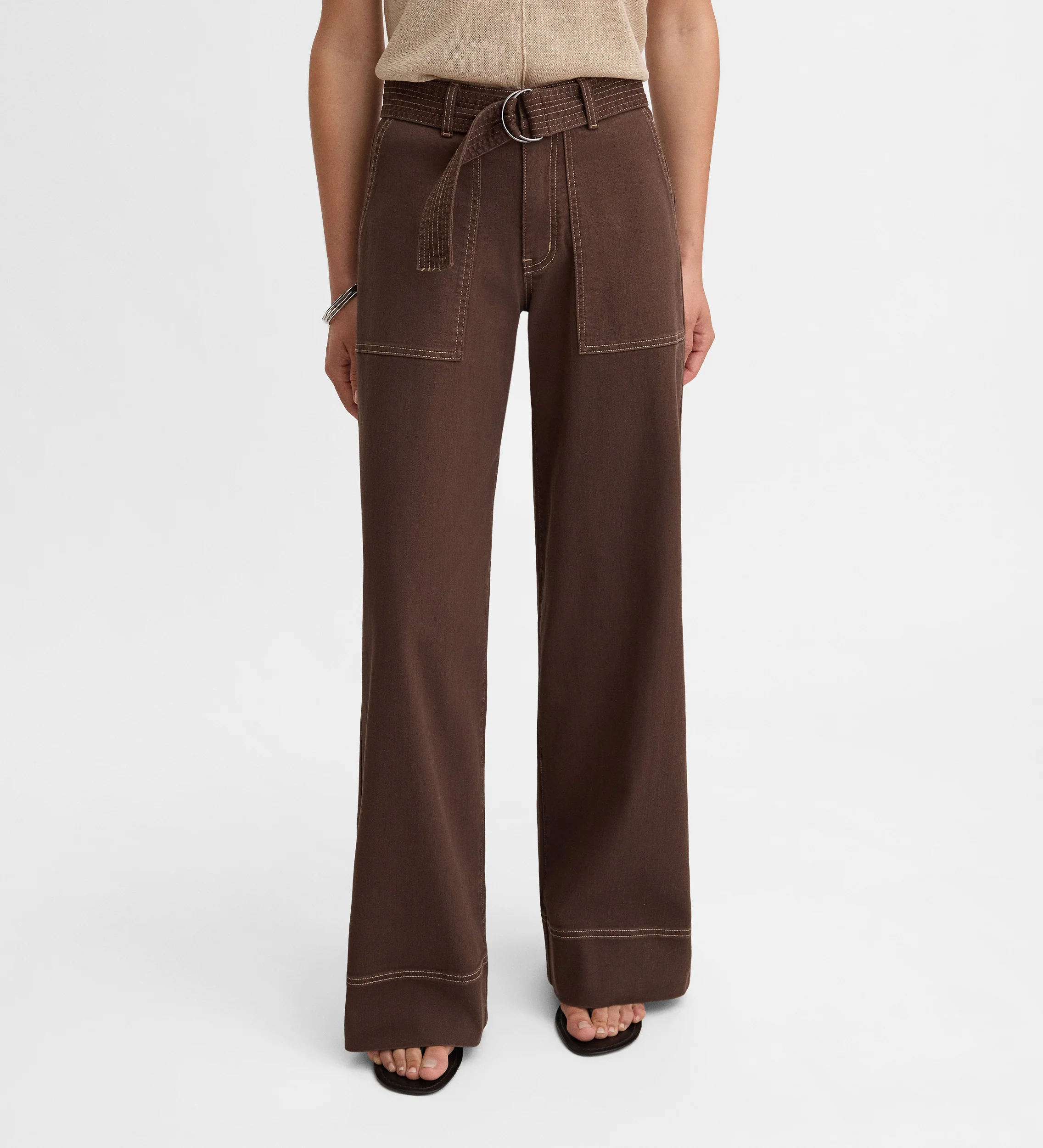 Pantalón denim pespuntes - Image 3