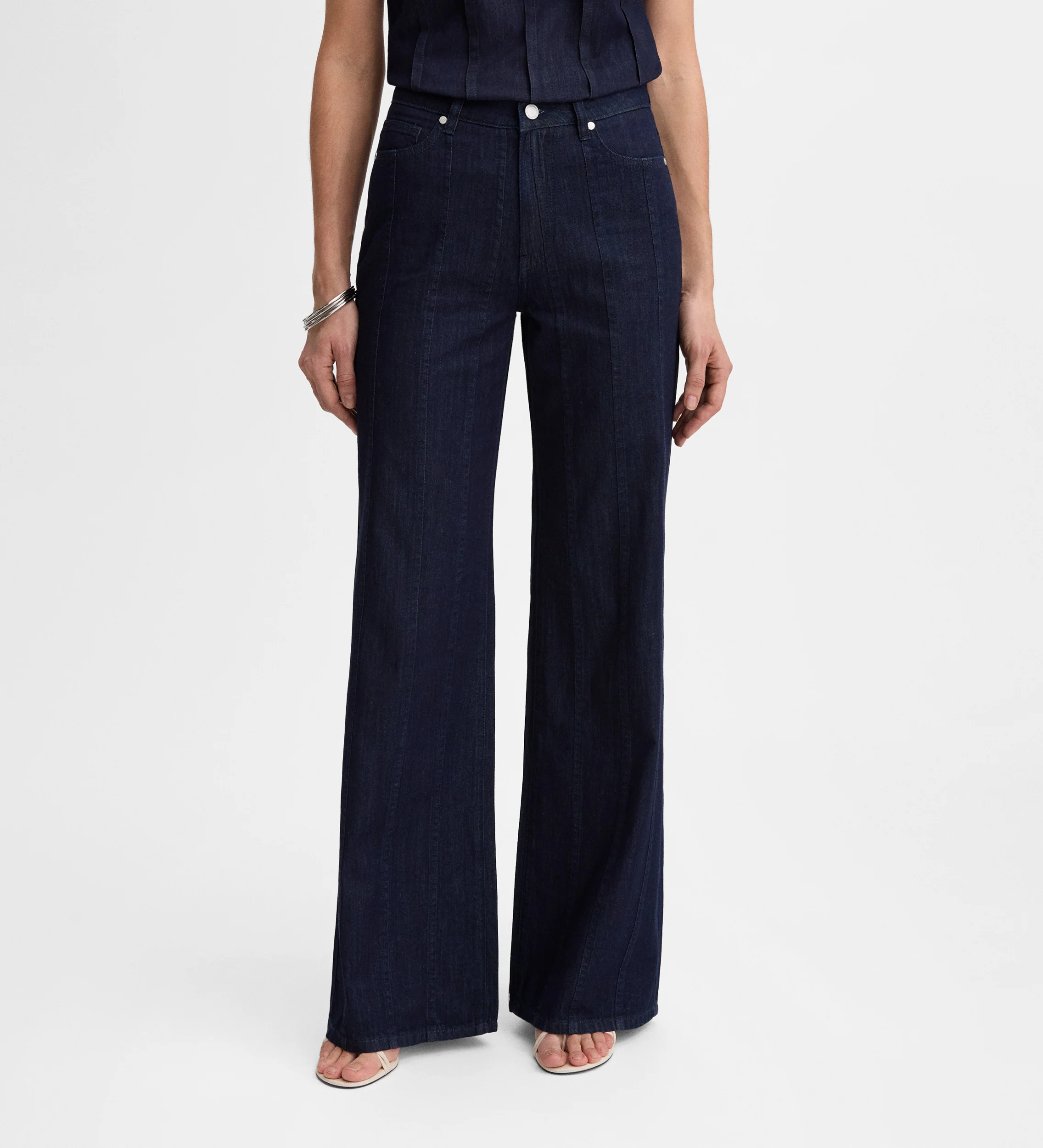 Pantalón vaquero detalle pespuntes - Image 3