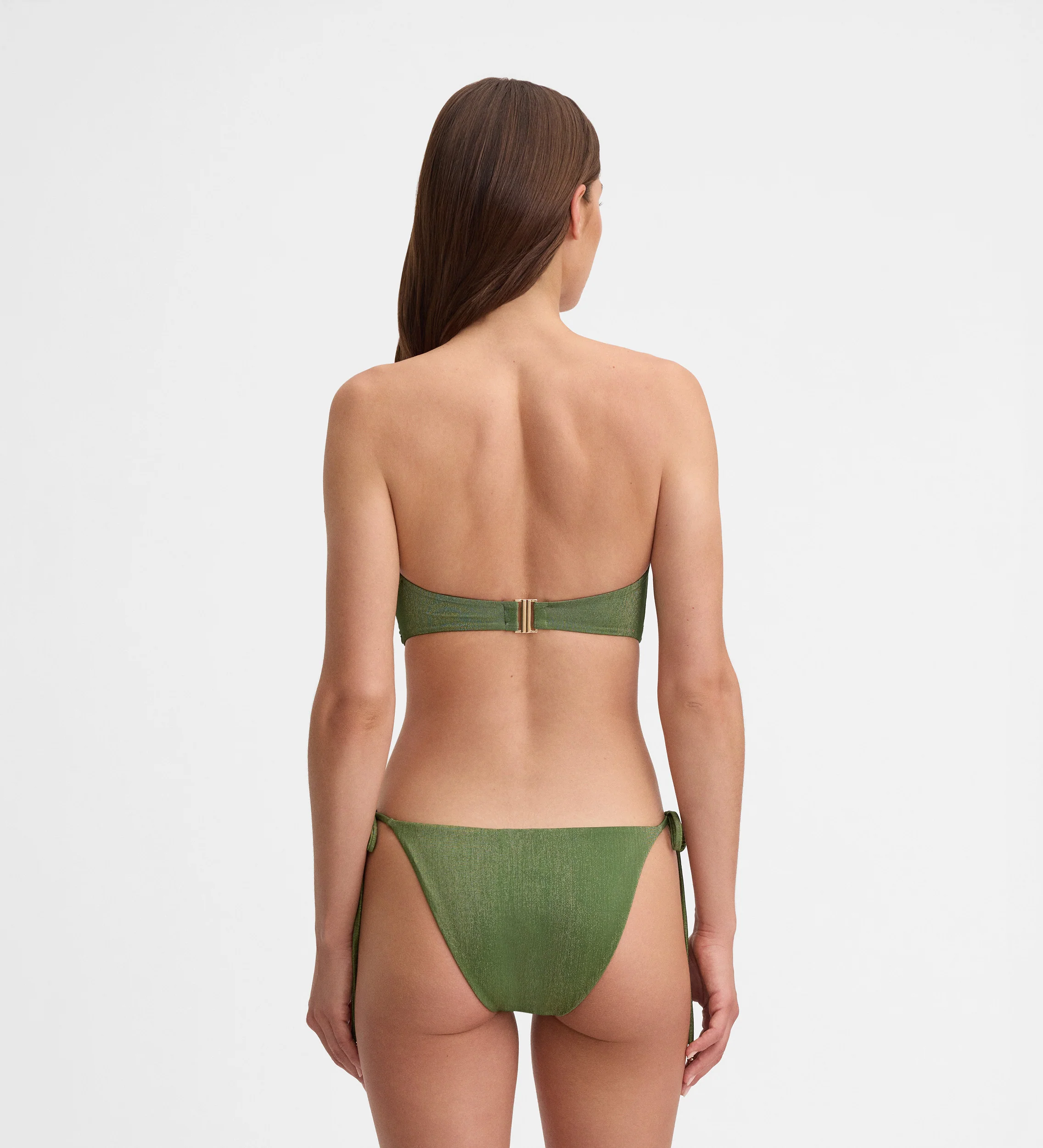 Top bikini bandeau drapeado - Image 5