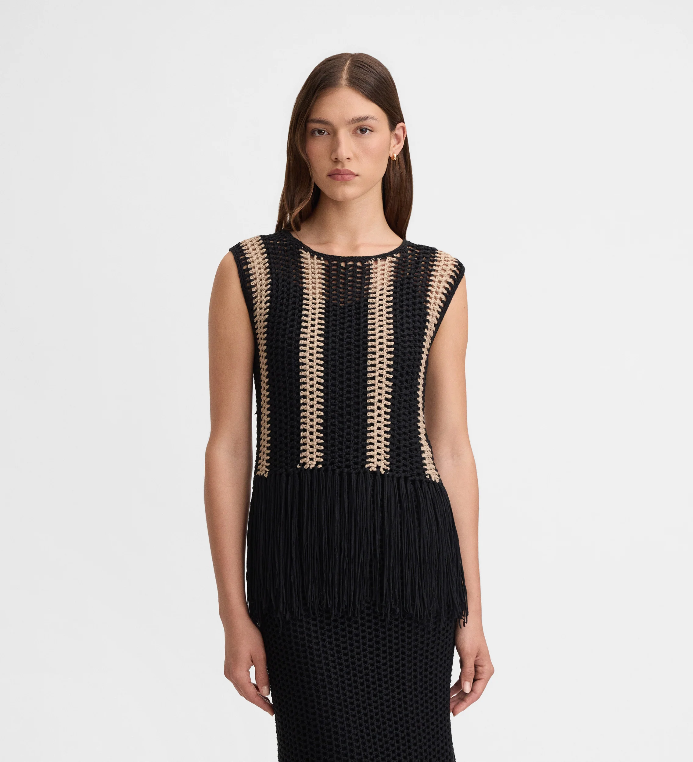 Top crochet flecos bicolor - Image 3