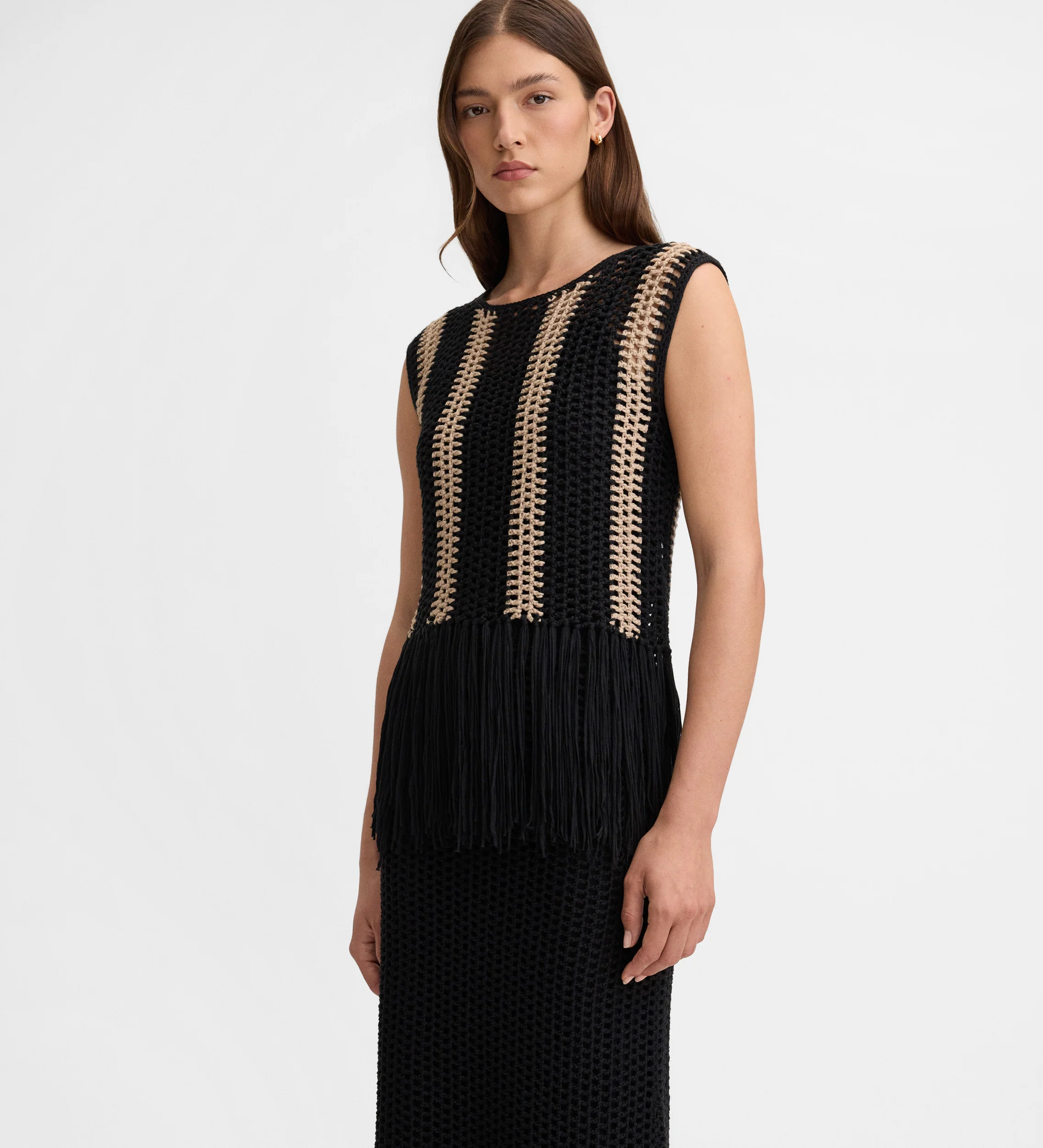 Top crochet flecos bicolor - Image 4
