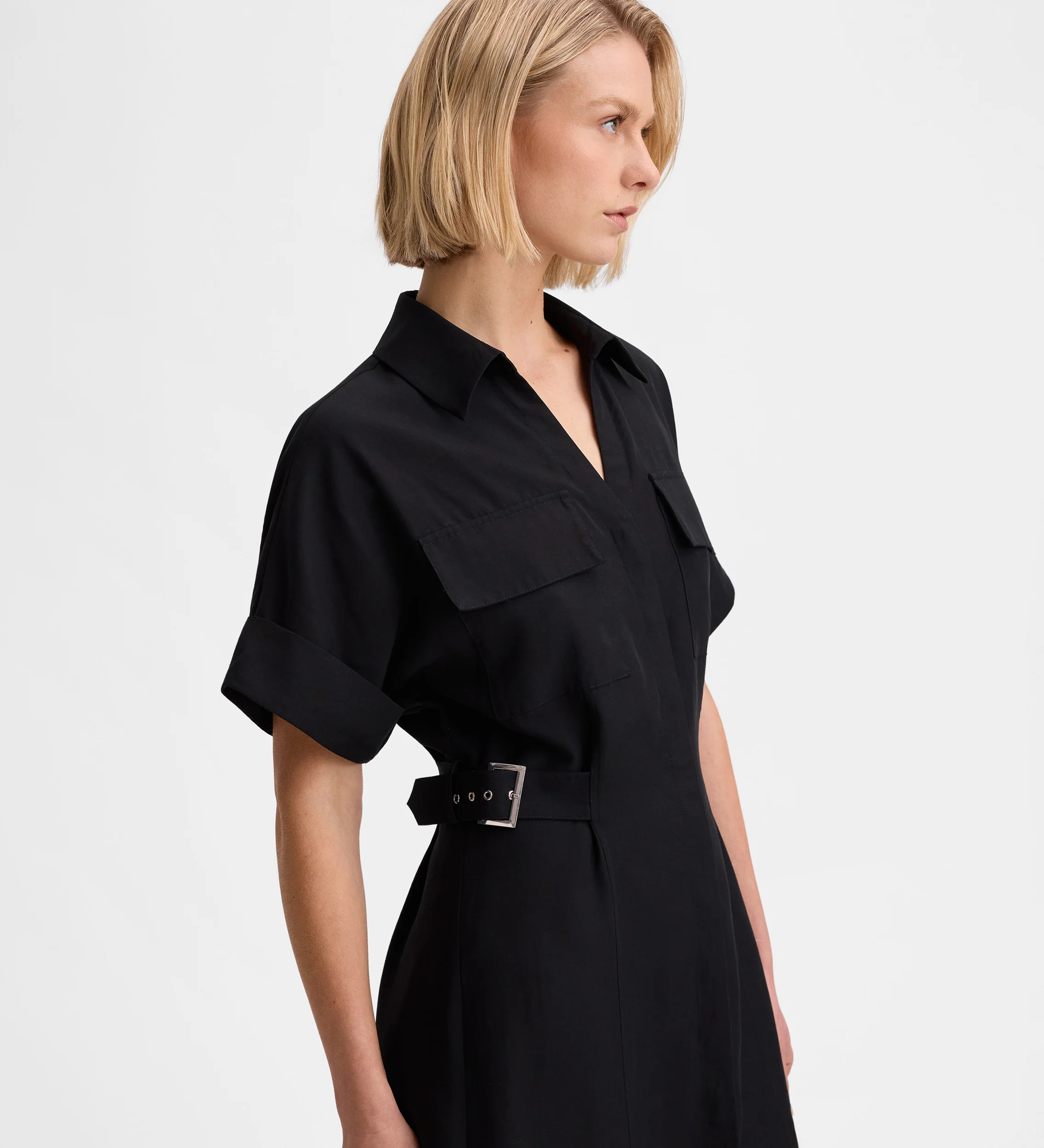 Vestido camisero hebillas - Image 3