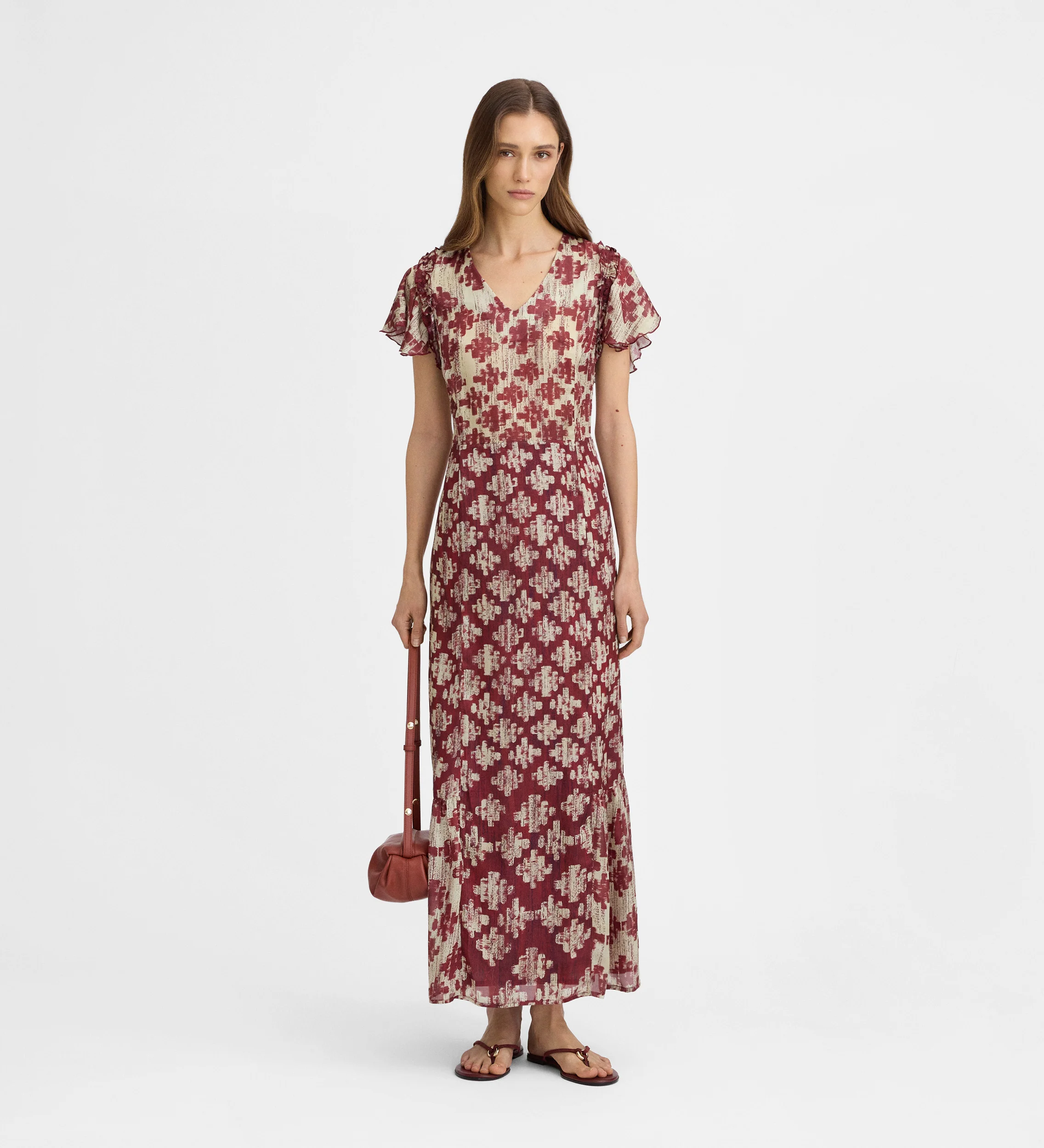 Vestido fluido estampado