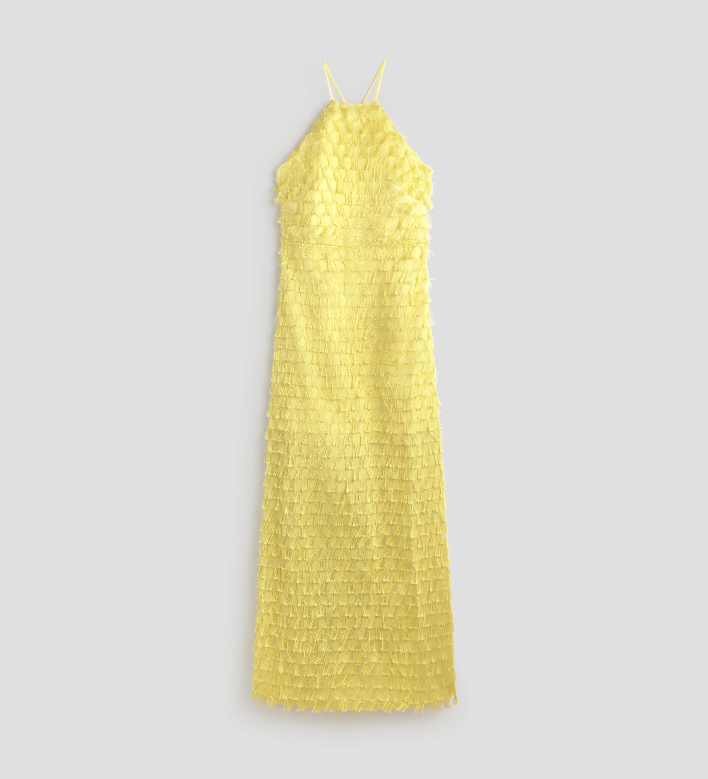 Vestido largo jacquard flecos - Image 5