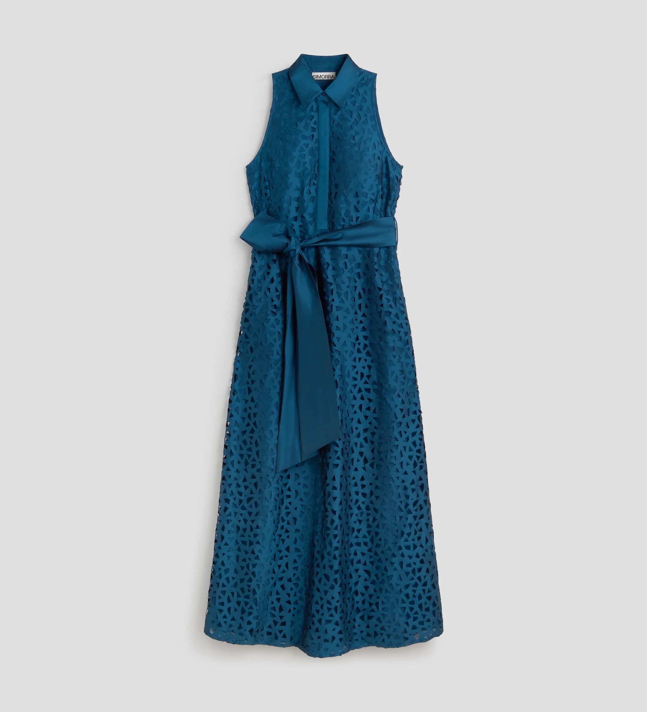 Vestido largo tafetán - Image 5