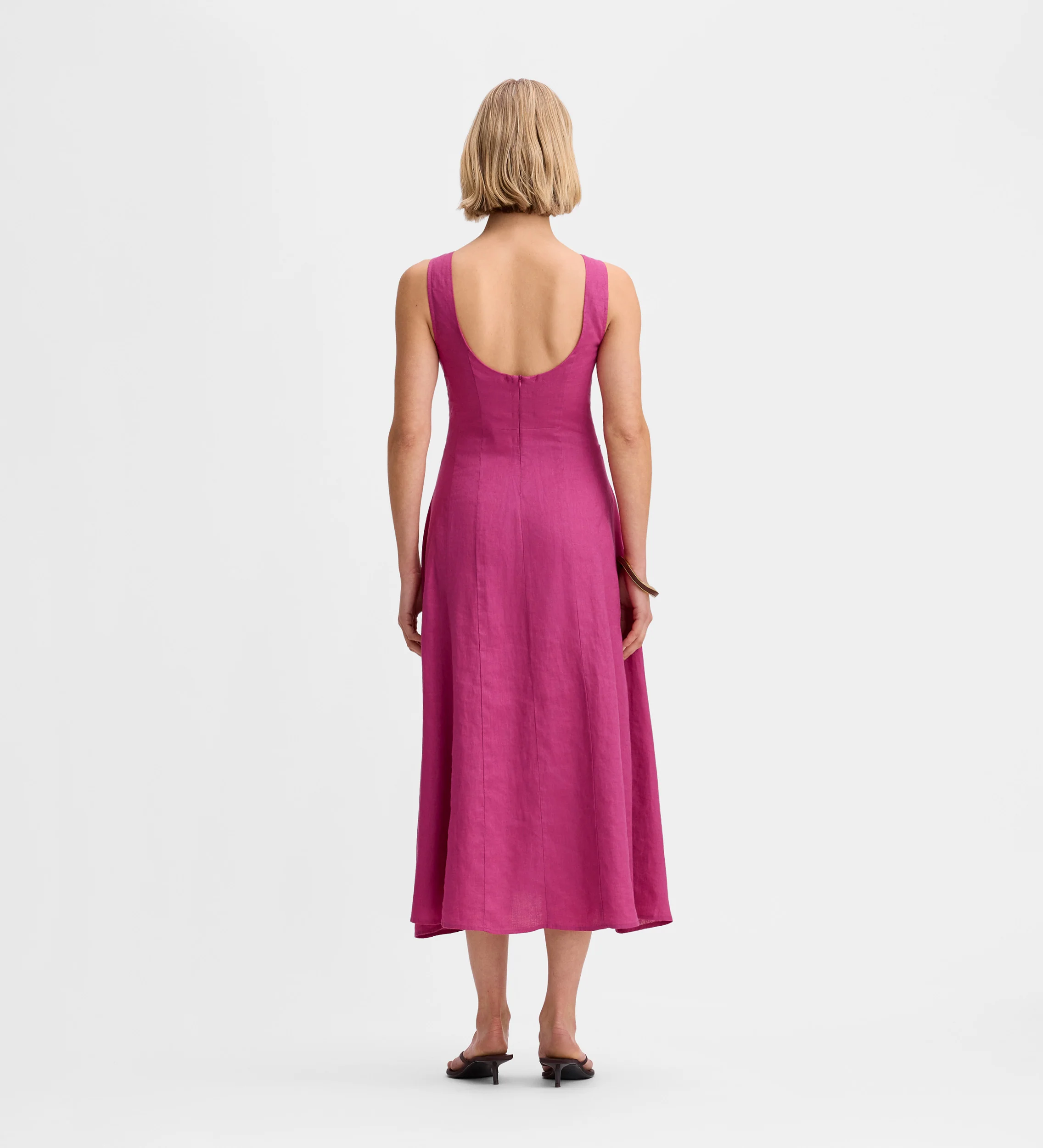 Vestido midi lino - Image 5
