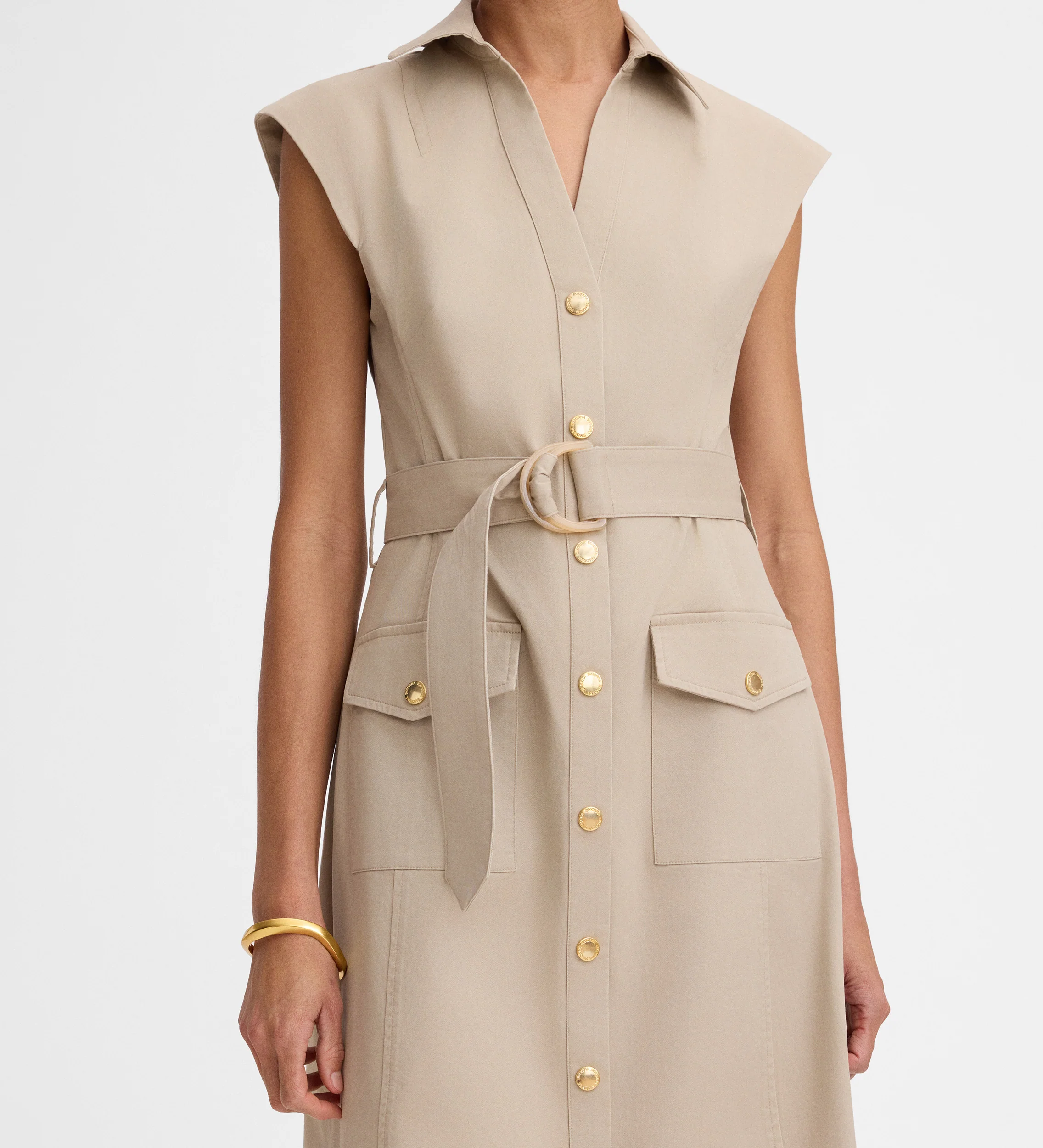 Vestido midi sahariano - Image 3