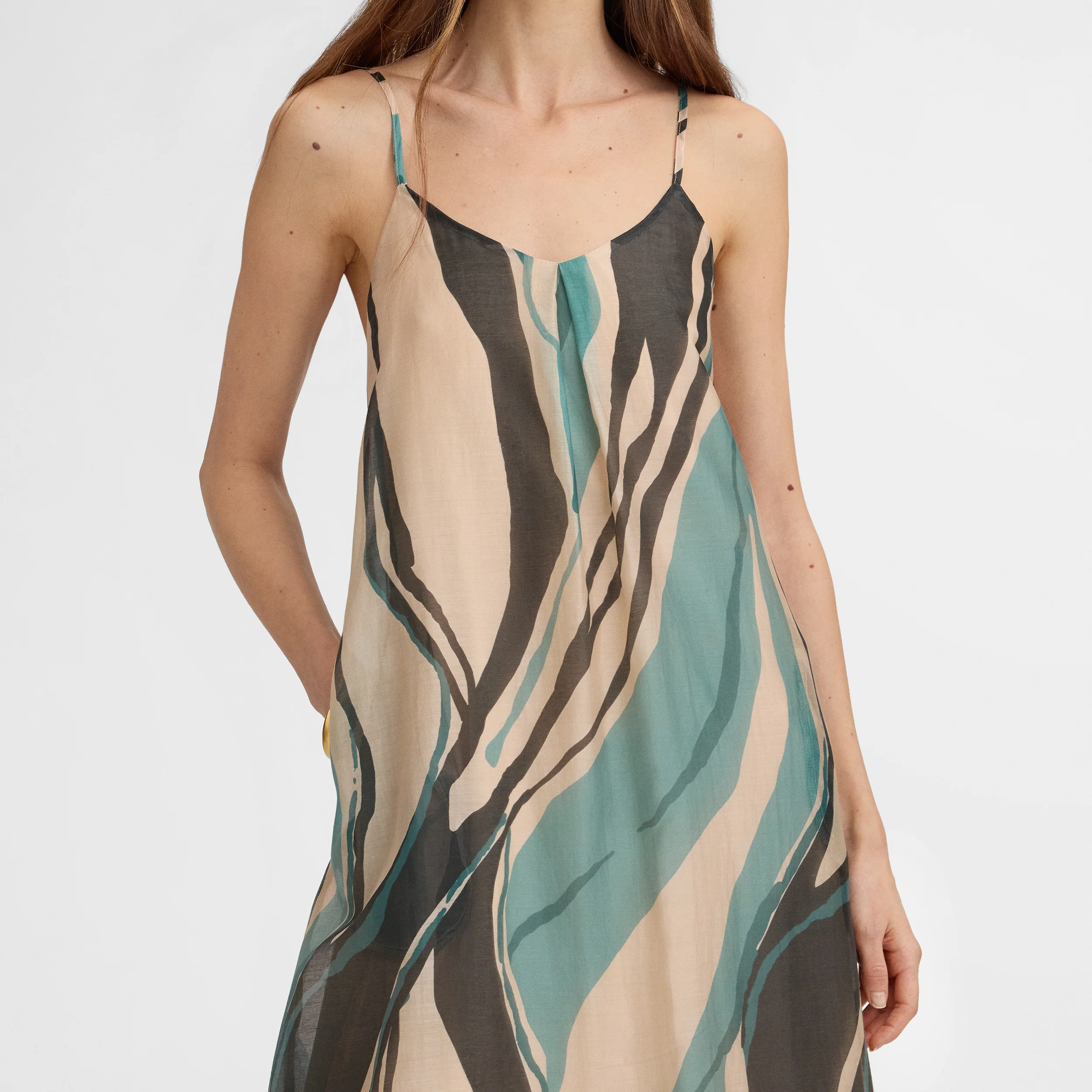Vestido tirantes estampado - Image 4