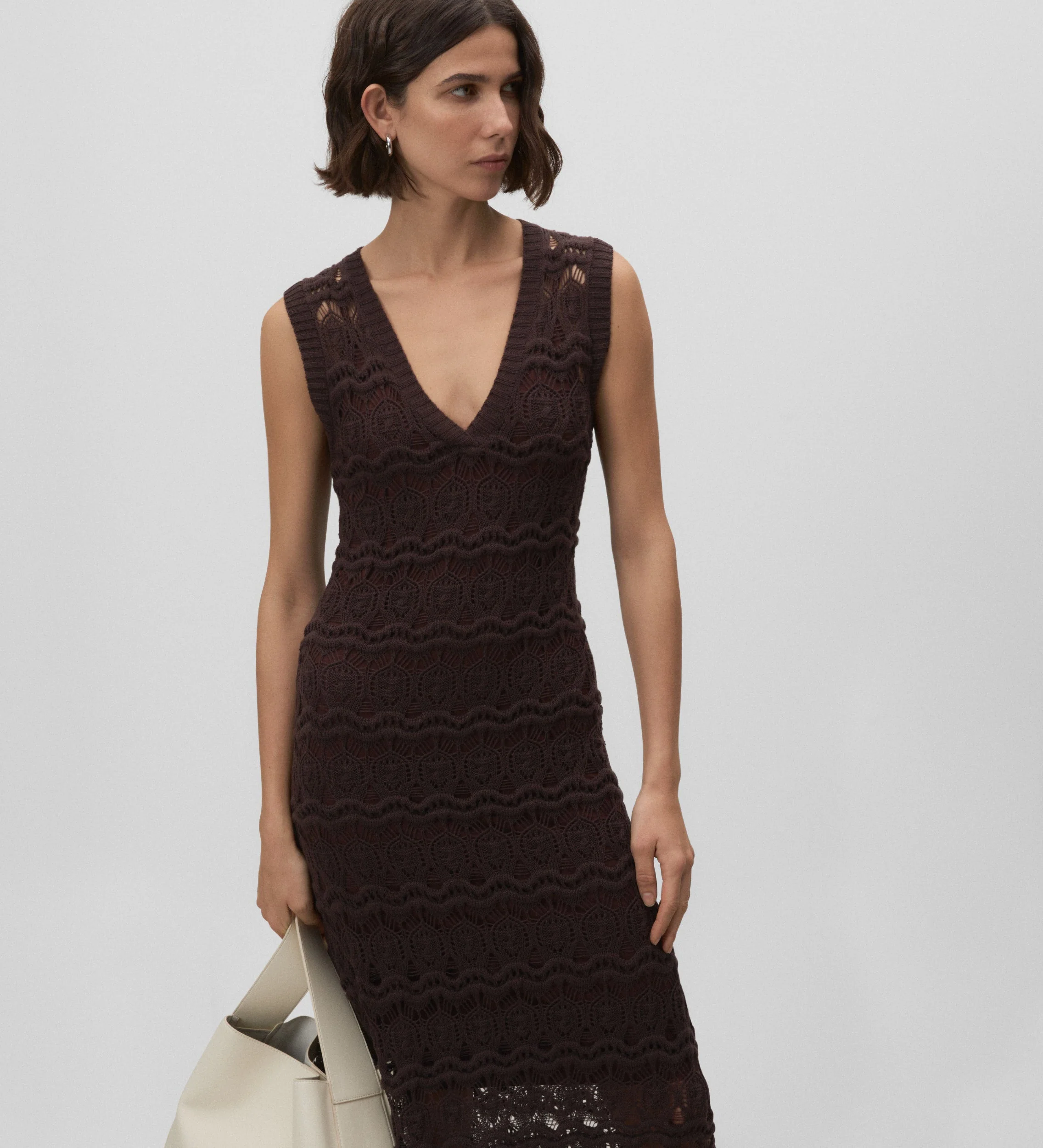 Vestido tricot calados - Image 2