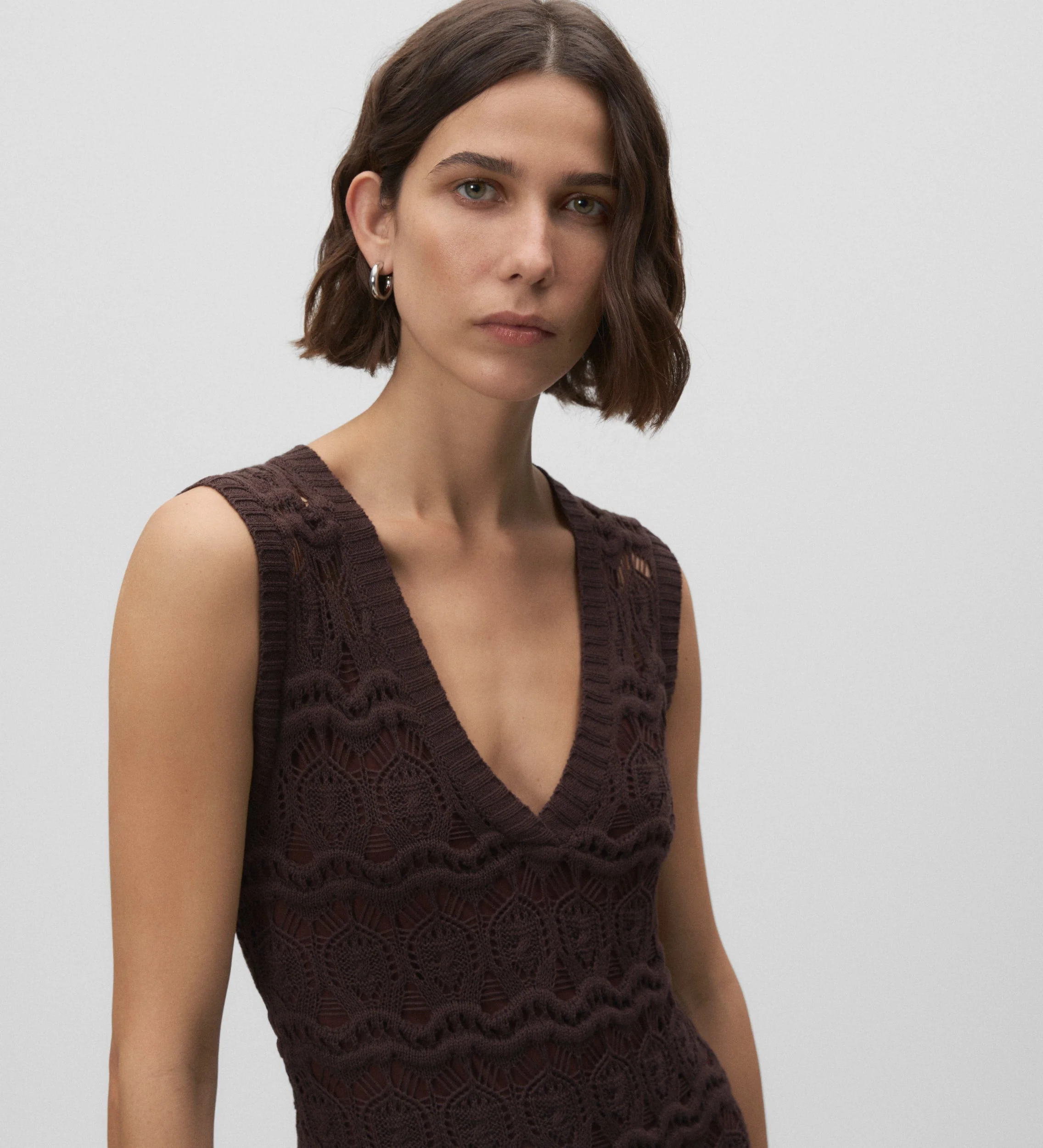Vestido tricot calados - Image 4